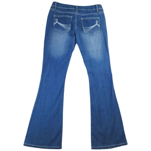 Bongo Vintage Jeans-SIZE 5 JUNIOR- Low Rise Flare Jeans Y2K - Picture 4 of 14